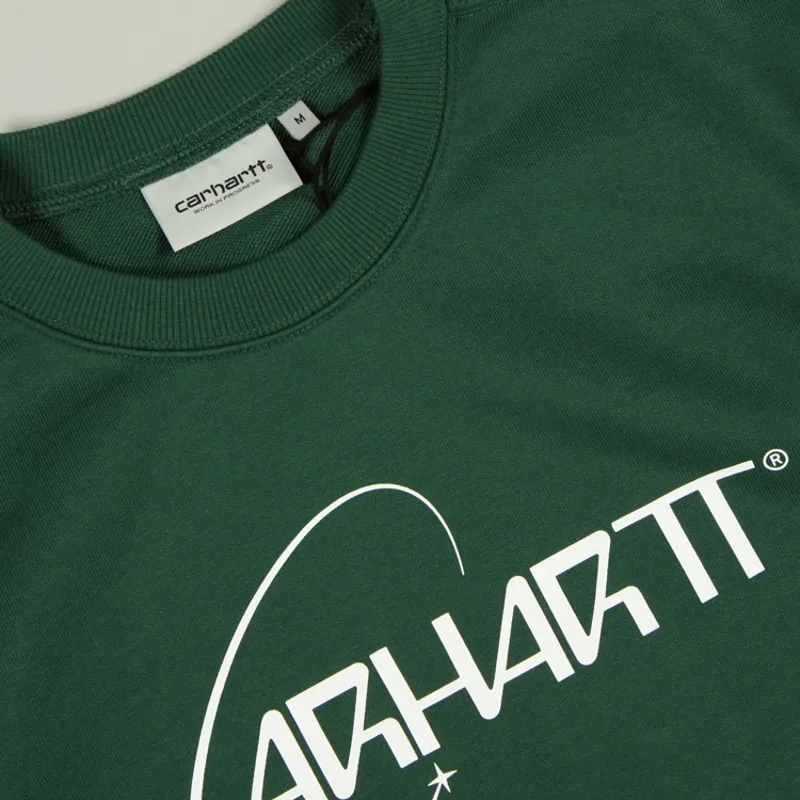 Carhartt WIP Orbit Sweat - Treehouse/White-1
