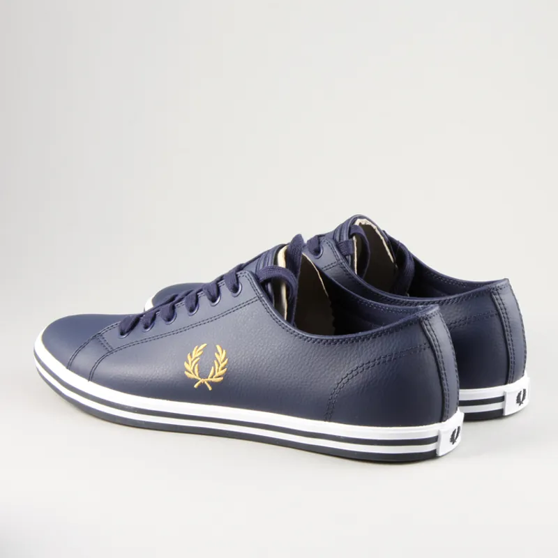 Fred Perry Kingston Leather - Carbon Blue-1