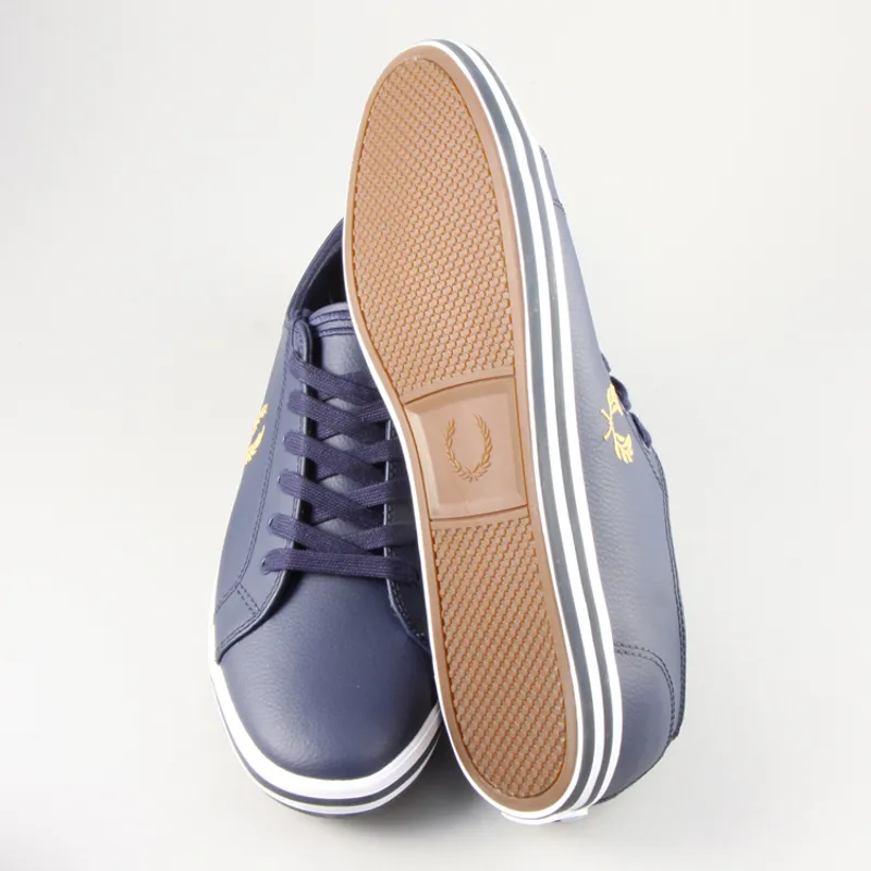 Fred Perry Kingston Leather - Carbon Blue-4