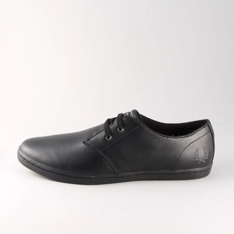 Fred Perry Byron Low Leather - Black-2