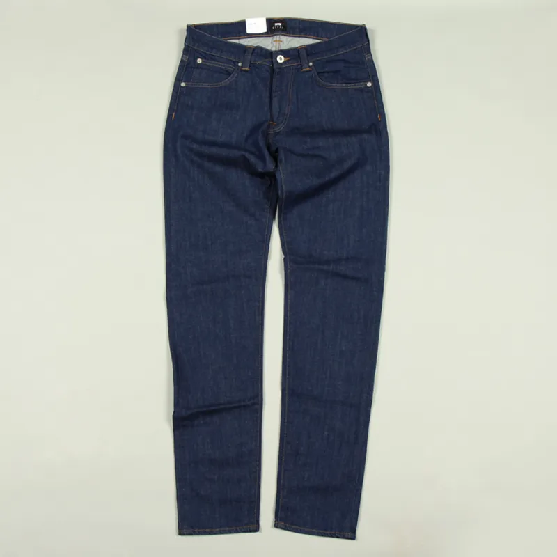 Edwin ED-85 CS Power Blue Denim - Blue Rinsed-1