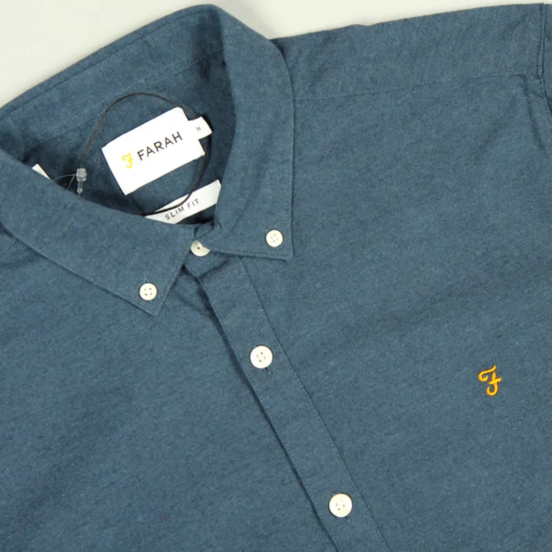 Farah Steen SS Shirt - Farah Teal-1