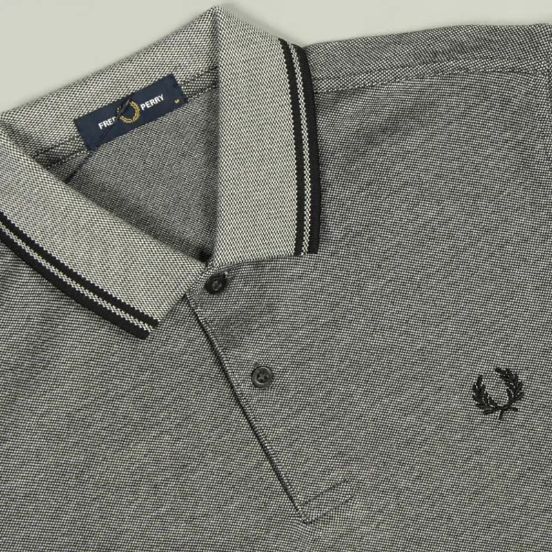 Fred Perry Twin Tipped Polo Shirt M3600 - Anchor Black Oxford/Black-1