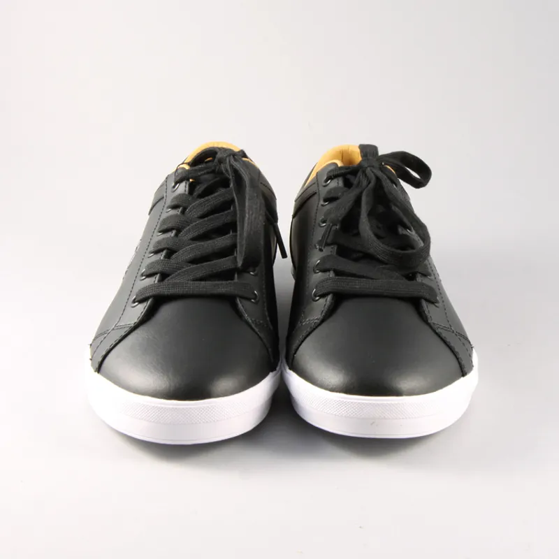 Fred Perry Baseline Leather - Black