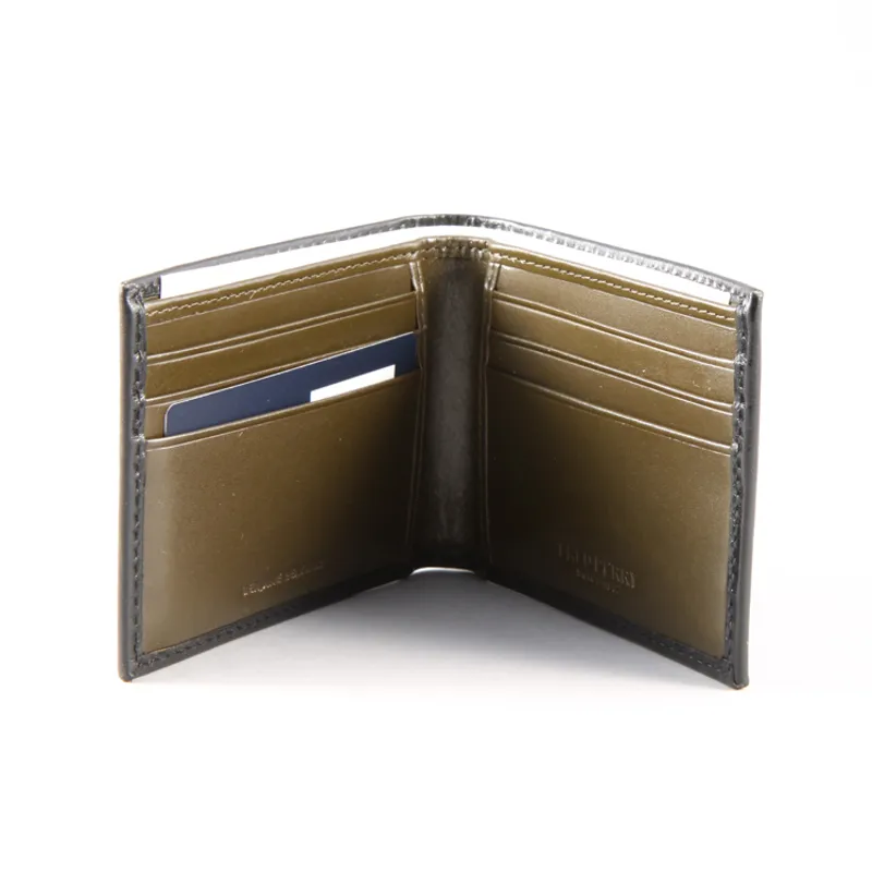 Fred Perry Contrast Leather Billfold Wallet - Black -1