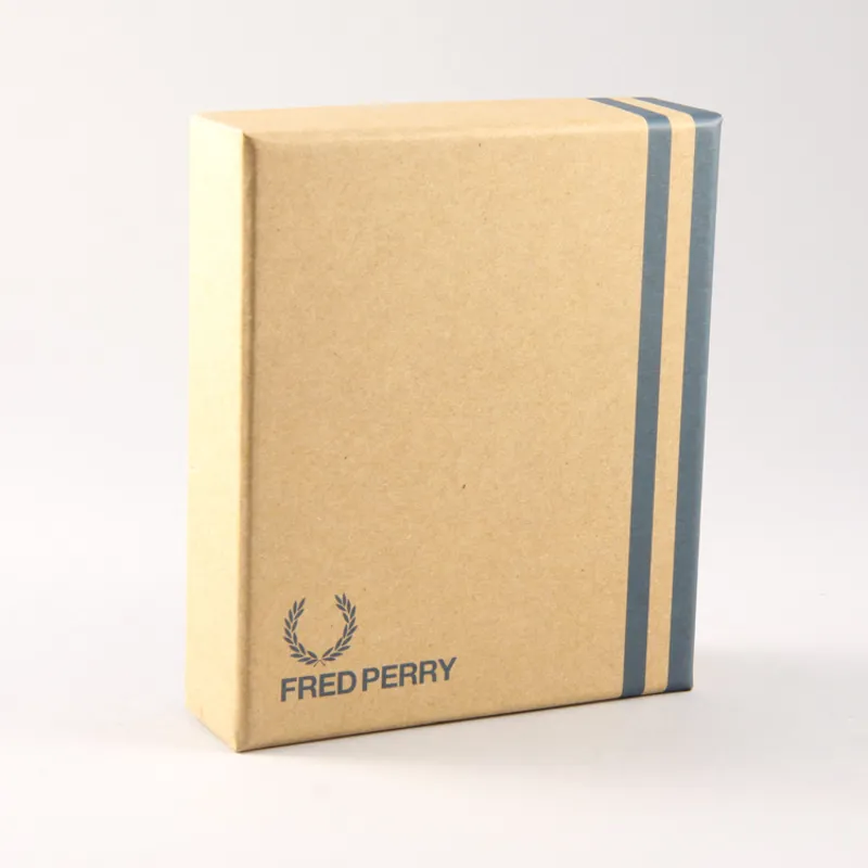 Fred Perry Contrast Leather Billfold Wallet - Black -2