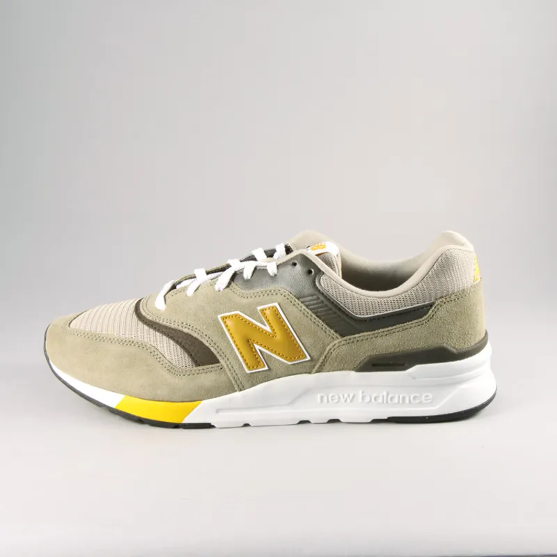 New Balance CM997HEZ - Covert Green/Varsity Gold-2