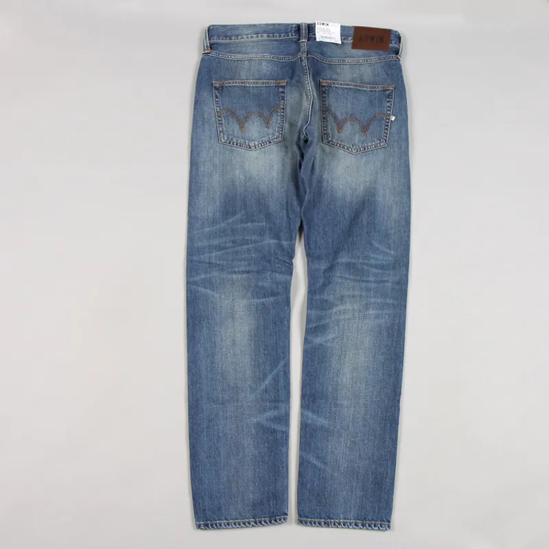 Edwin ED-55 Compact Indigo Denim - Blue Mid Glint Used