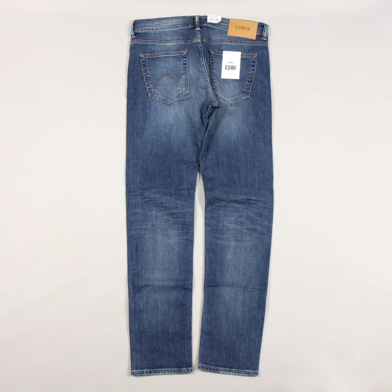 Edwin ED-80 CS Night Blue Denim - Mid Trip Used