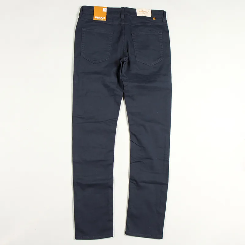 Farah Drake Twill Trousers - Navy