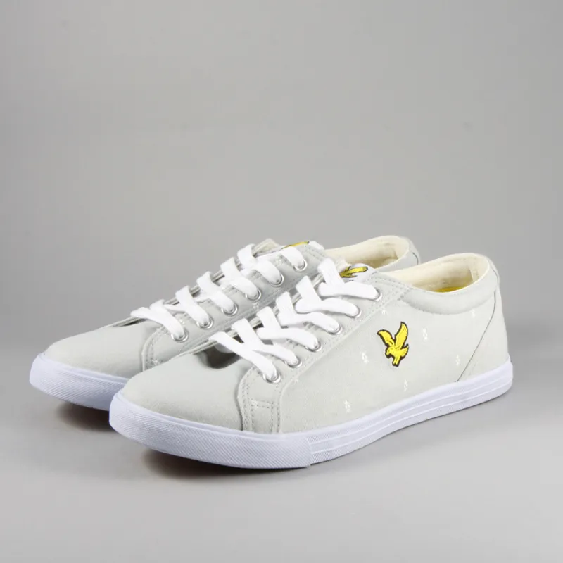Lyle and Scott Halket Canvas Pump Aluminium Grey
