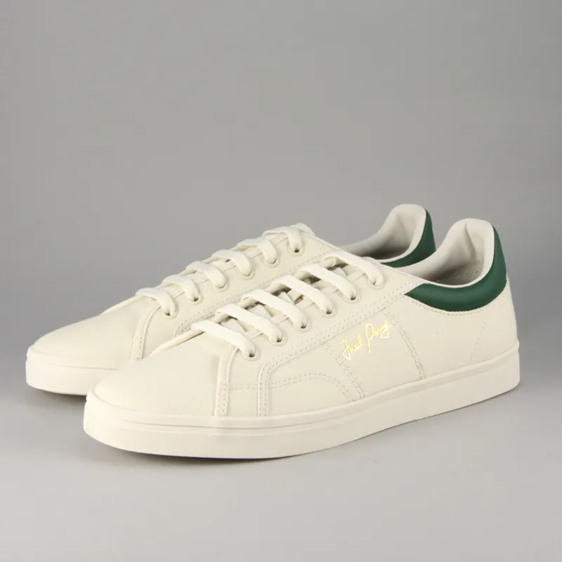 Fred perry white canvas shoes sales