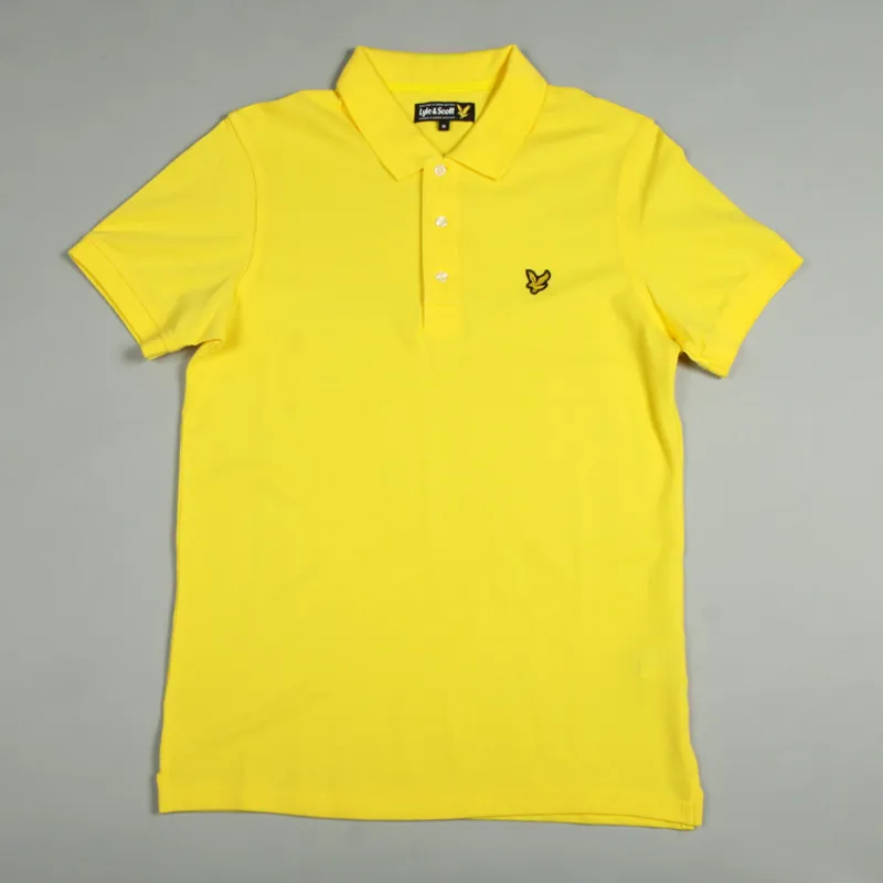Lyle and Scott Plain Polo Shirt - Jonquil Yellow