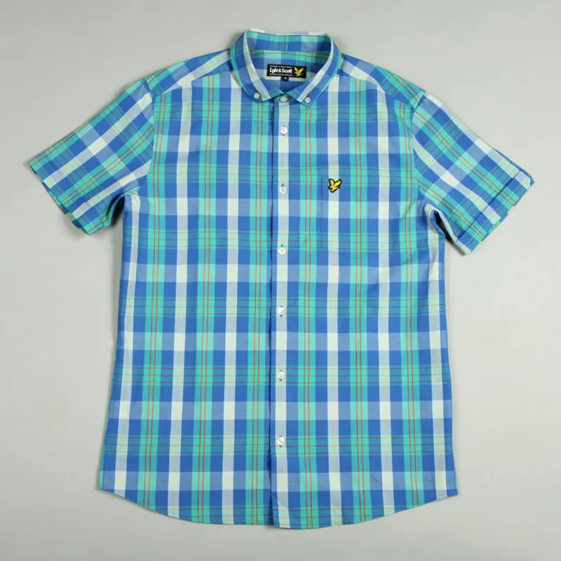 Lyle and Scott SS Tartan Shirt - Vert Green